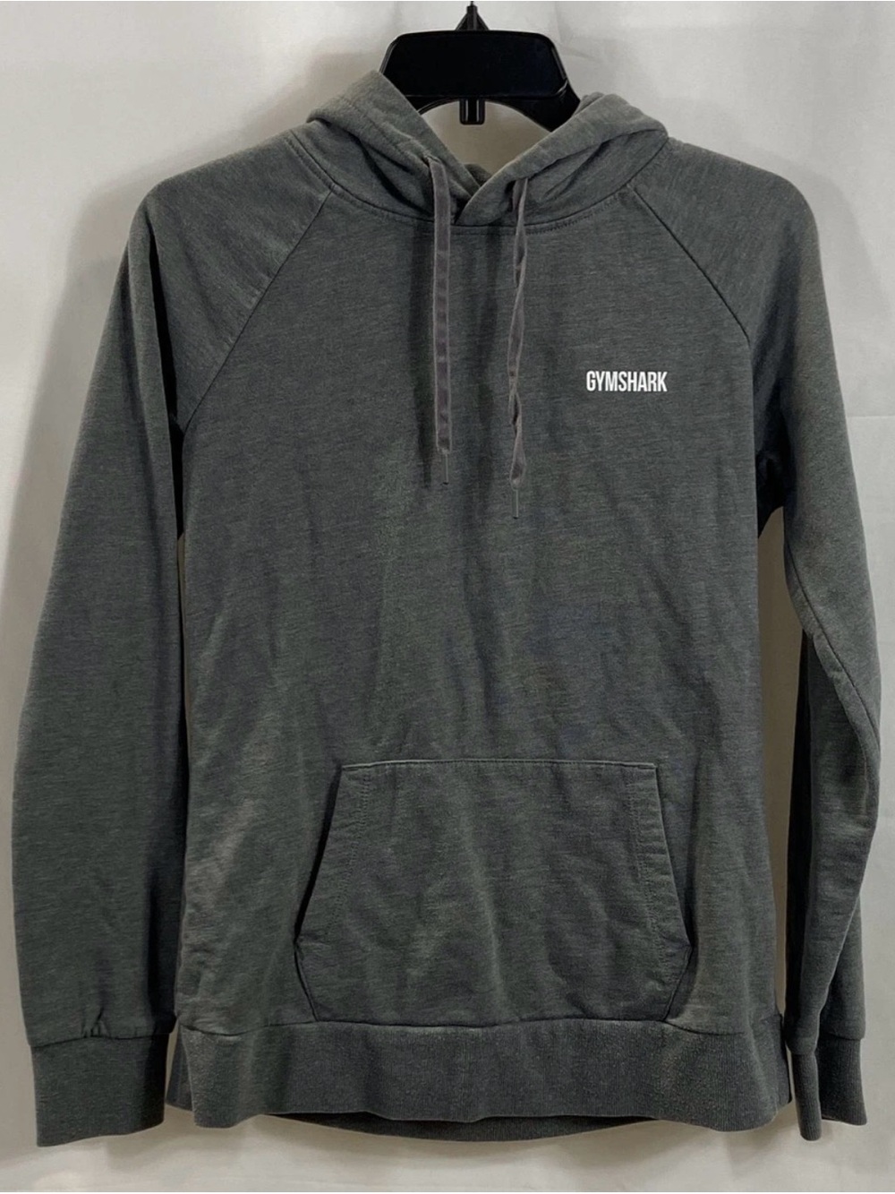 Gymshark Charcoal Gray Hooded Pullover Sweatshirt